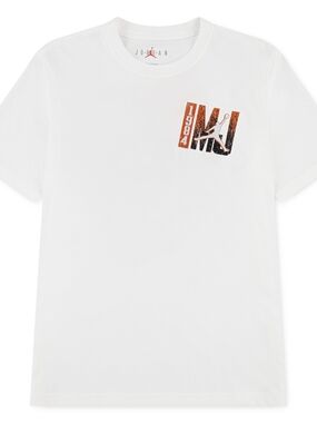 Nike Air Jordan Youth Boys Graphic T-shirt White Size Mediym (10-12 Years)